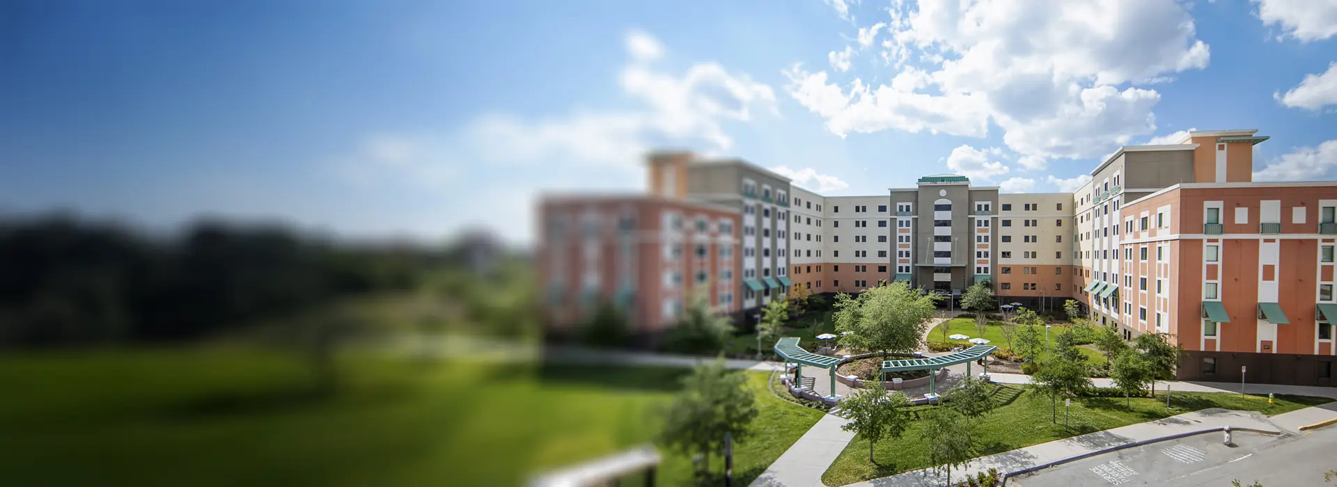 Exterior of one of UCF's dormitories